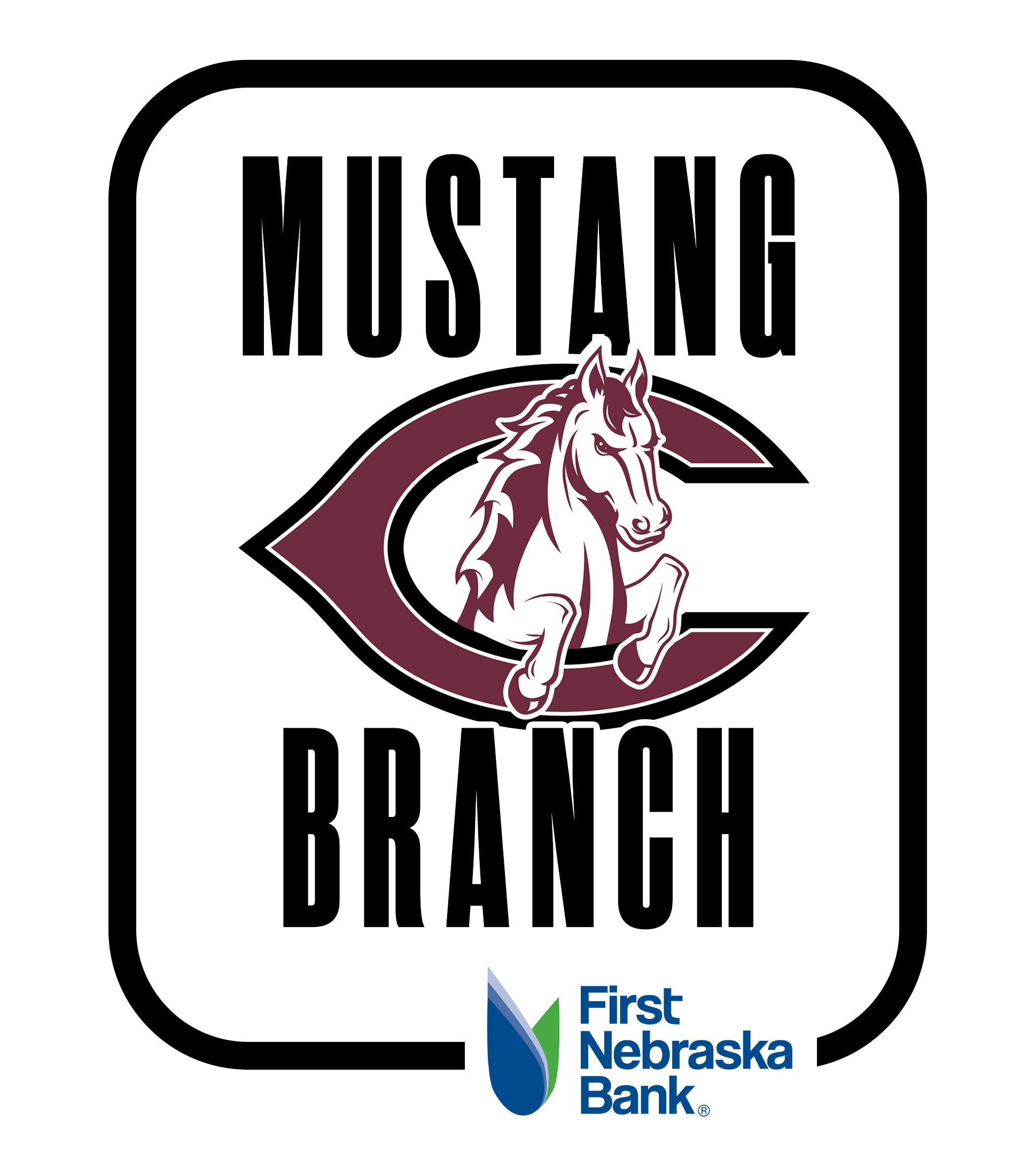 Mustang Branch - First Nebraska Bank logo